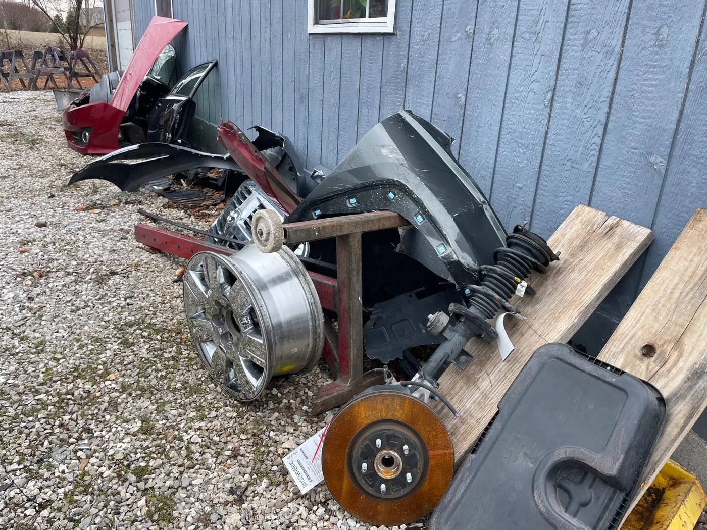 Scrap metal and auto parts ready for removal by Rogersville Junk Removal in Rogersville MO